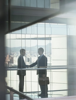 businessmen shaking hands
