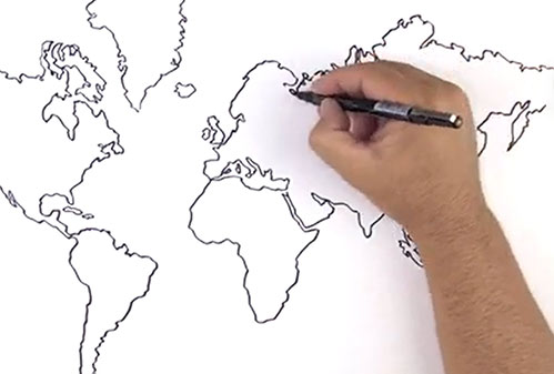 whiteboard map