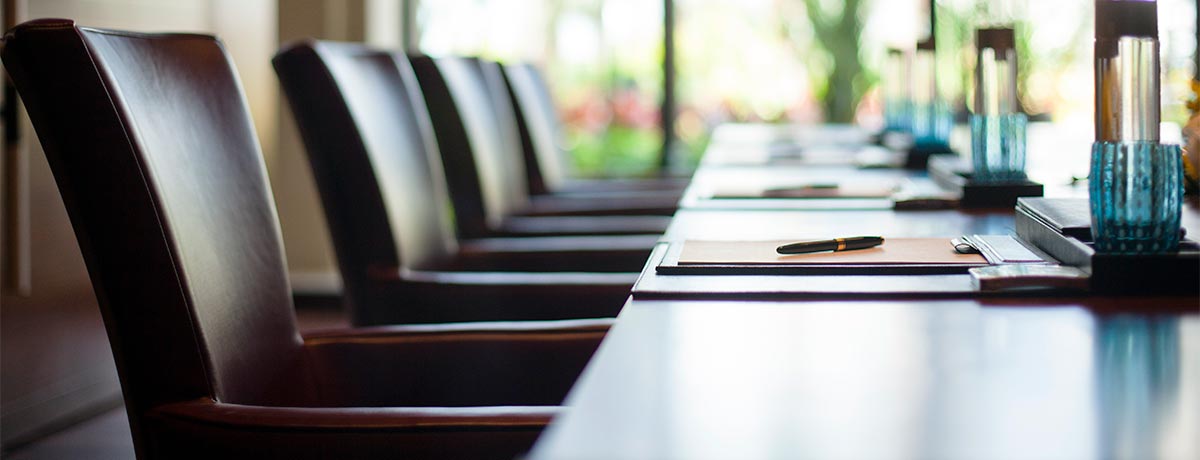 financial institution board room