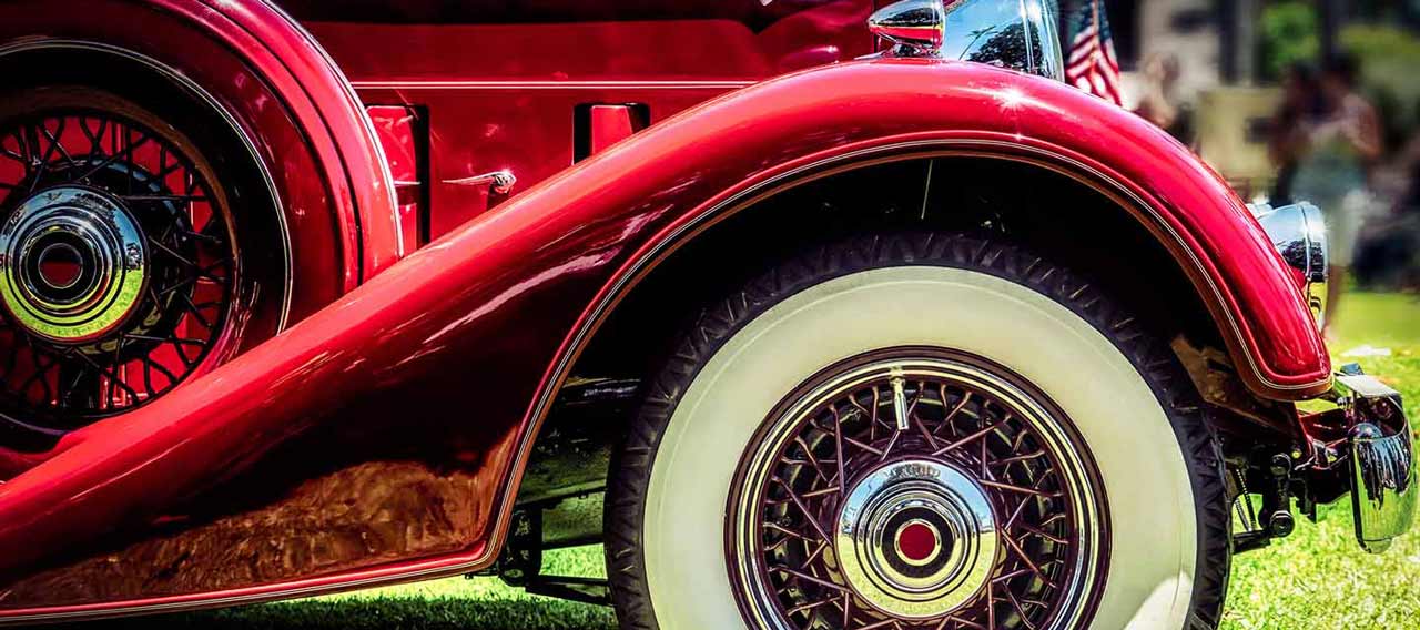 vintage car wheel